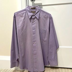 Men’s lavender dress shirt. 17.5 neck, 34/35 arm length